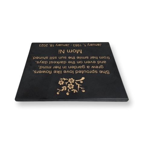 Black granite memorial plaque, customizable Contact us for your order. Granite Memorial, Memorial Plaque, Black Granite, April 16, Contact Us, The Darkest, On Instagram, Quick Saves, Instagram