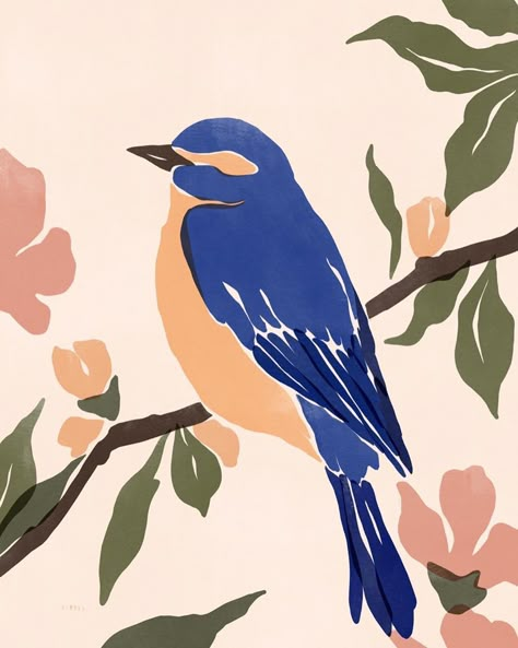 Bird Painting Acrylic, Colors Art, Art Painting Gallery, Minimalist Painting, Diy Canvas Art Painting, Illustration Inspiration, Painting Art Projects, Gouache Painting, Diy Canvas Art