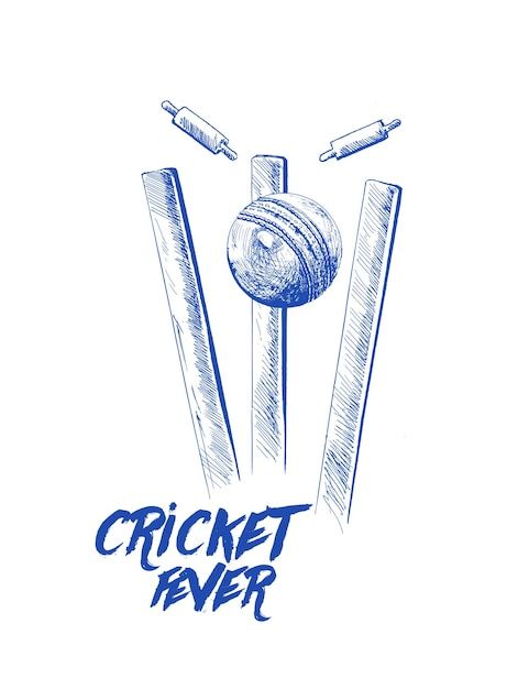 Cricket ball hitting bowling over wicket... | Free Vector #Freepik #freevector #wicket #cricket #red-ball #cricket-sports Freehand Sketch, Virat Kohli And Anushka, Graphic Design Vector, Cricket Ball, Business Card Set, Cricket Wicket, Cricket Balls, Real Estate Business Cards, Cleaning Business Cards