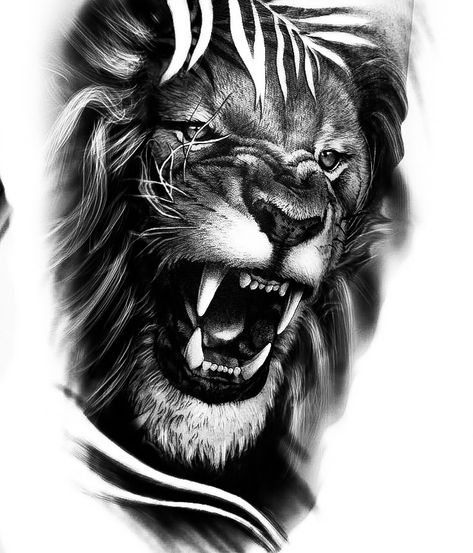 Chest Tattoo Female Upper, Lion Chest Tattoo, Roaring Lion Tattoo, Lion Art Tattoo, Lion Sketch, Lion Tattoo Sleeves, Mens Lion Tattoo, Lion Head Tattoos, Tiger Tattoo Design