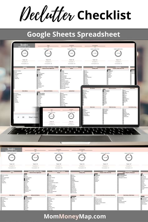 household budget spreadsheet template Decluttering Checklist, Free Printable Cleaning, Daily Cleaning Checklist, Budget Spreadsheet Template, Cleaning Checklist Template, Student Dashboard, Declutter Checklist, Monthly Budget Spreadsheet, Google Spreadsheet