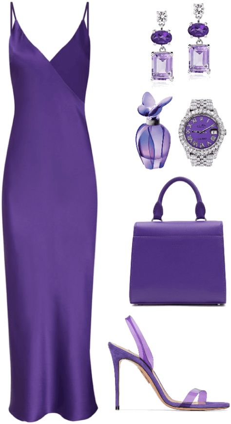 Purple Classy Dress, Purple Bday Dress, Purple Dress Outfit Wedding, Purple Dress Outfit Ideas, Purple Business Casual, Purple Brunch Outfit Black Woman, Purple Dress Outfit Party, Purple Dress Outfit Party Classy, Lavender Outfits For Women