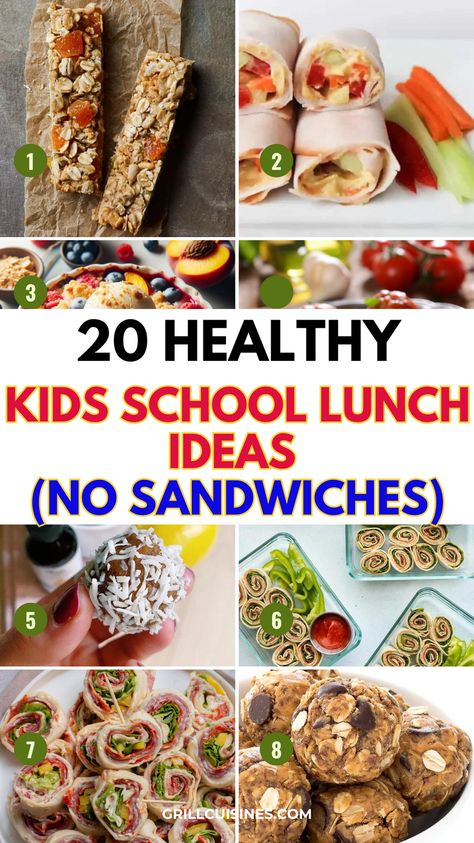 EASY SCHOOL LUNCH IDEAS FOR PICKY EATERS- kids, toddlers or teens, teachers, middle or high school. Try these super fun and easy lunch ideas that aren't just sandwiches.
Snack Lunches For Adults, School Lunches For Athletes, Tortilla Lunch Ideas Kids, Meals For School Lunchbox Ideas, Lunch That Doesn’t Need Refrigeration Lunches For Athletes, Meal Prep For Kids Lunches, Tortilla Lunch Ideas, Teen Lunch Ideas, Snack Lunches, Lunches For Adults, High School Lunch, Mom Lunch, Meals For School