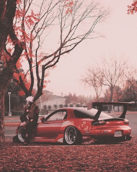 Anime X Jdm, Rx7 Mazda, Motor Gp, Anime Cars, Honda Civic Car, Civic Car, Cars Jdm, Cool Car Drawings, Mazda Rx 7