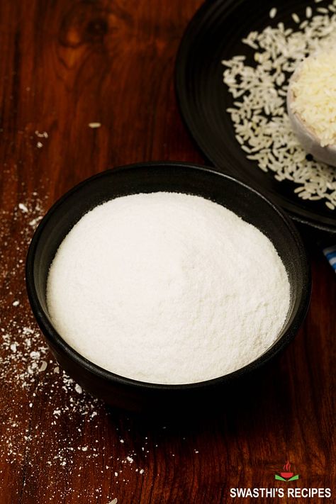 Making rice flour at home is super easy! You can use it in so many recipes like pakoras, cutlets, pancakes, patties, soups and many more. Make Rice Flour, Steamed Dishes, Bread Tips, How To Make Flour, Making Rice, Sweet Sticky Rice, Boiled Chicken Breast, Food Knowledge, Thanksgiving 2022