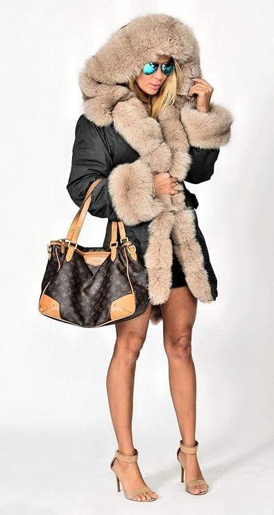 Amazon Fashion $79.99 #fallfashion #fallcoats #falloutfits #dinneroutfits #blackskirt Faux Fur Hooded Coat, Faux Fur Sweater, Hooded Winter Coat, Winter Must Haves, Winter Outwear, Long Trench Coat, Cute Jackets, Outwear Jackets, Fall Coat