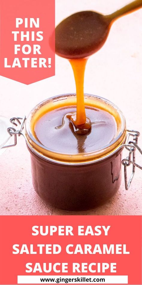 Salted Caramel Sauce Recipe, Recipes Sauces, Easy Caramel, Butterscotch Sauce, Caramel Recipes Sauce, How To Make Caramel, Vegan Caramel, Homemade Caramel Sauce, Salted Caramel Sauce