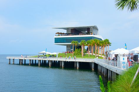 Inside the New St. Pete Pier - Opal Unpacked At Petersburg, St Pete Pier, Fishing Platform, Tampa Homes, Miss Florida, St Pete Beach, St Petersburg Fl, Florida Girl, St Petersburg Florida