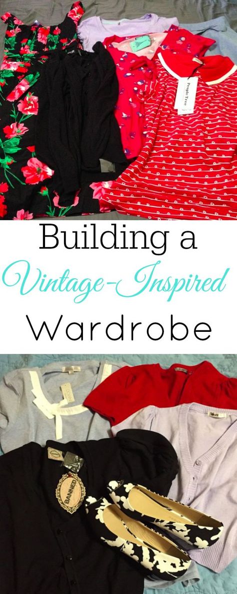 Building a Vintage-Inspired Wardrobe, Vintage Clothing, Retro Clothing #vintage #retro #1950s #fashion Vintage Capsule Wardrobe, New Look Ideas, Vintage Meets Modern, Classic Lifestyle, Wardrobe Vintage, Retro Clothes, Vintage Fashion 1950s, Retro Housewife, Retro Styles