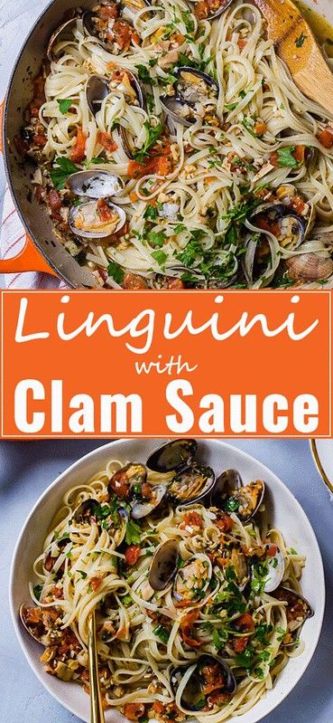 Linguini And Clams Recipe, Clam Dishes, Linguini And Clams, Linguini With Clam, Linguini With Clam Sauce, Seaside Lounge, Clam Sauce Recipe, Linguine And Clams, Clams Recipe