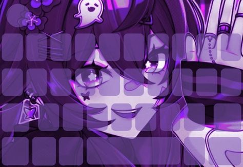 Iphone user i think Purple Keyboard, Gboard Keyboard, Aesthetic Keyboard, Dark Purple Aesthetic, Hu Tao, New Phone, Purple Aesthetic, New Phones, Dark Purple