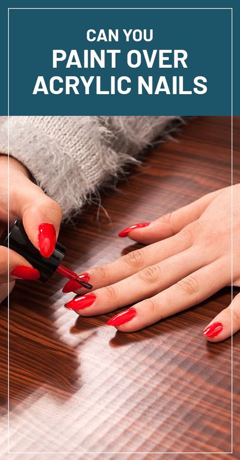 Getting acrylic nails brings awesomeness to the hands, but one of the concerns that come with it is whether you can paint over the acrylic nails or not. How To Paint Acrylic Nails, Applying Acrylic Nails, Painted Acrylic Nails, Nail Room Ideas, Bad Nails, Polish Words, No Chip Nails, Acrylic Nails At Home, Acrylic Tub