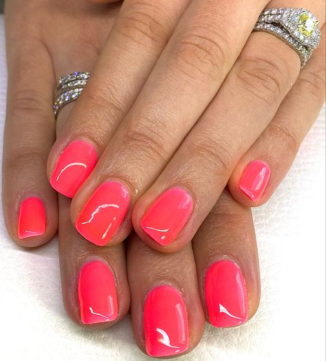 Gel Bottle Inc Nails, The Gel Bottle, Pinky Orange, Posh Nails, Pink Gel Nails, Cute Gel Nails, Party Nails, Orange Colour, Nail Designs Glitter