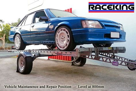 Raceking Race Car Trailers for sale Australia - www.raceking.com.au Car Trailer Ramps, Trailer Deck, Trailer Ramps, Trailer Storage, Police Truck, Trailer Diy, Trailer Life, Car Trailer, Exotic Sports Cars