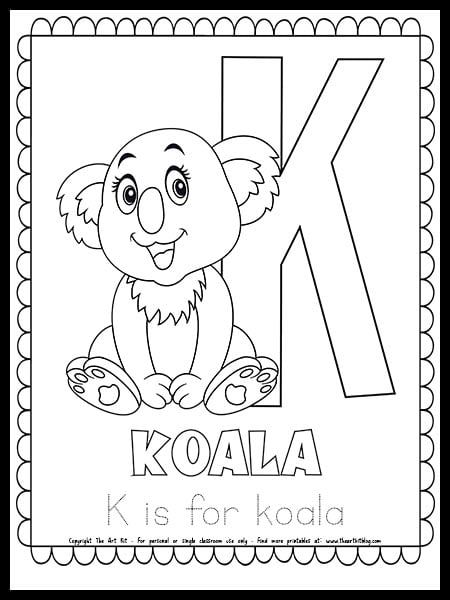 K Is For, Letter K Crafts For Preschoolers, Letter K Activities For Preschool, Letter K Coloring Page, Letter K Craft, K Coloring Pages, K Is For Koala, Bear Crafts Preschool, Activities Coordinator