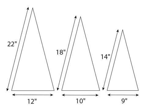 Pattern For A Christmas Tree, Fabric Christmas Tree Template, Fabric Christmas Trees Pattern, Christmas Tree Triangles, Christmas Tree Shaped Pillow, Triangle Christmas Tree Template, Christmas Tree Pillow Diy Free Pattern, Stuffed Fabric Christmas Trees Diy, Fabric Trees Christmas Diy