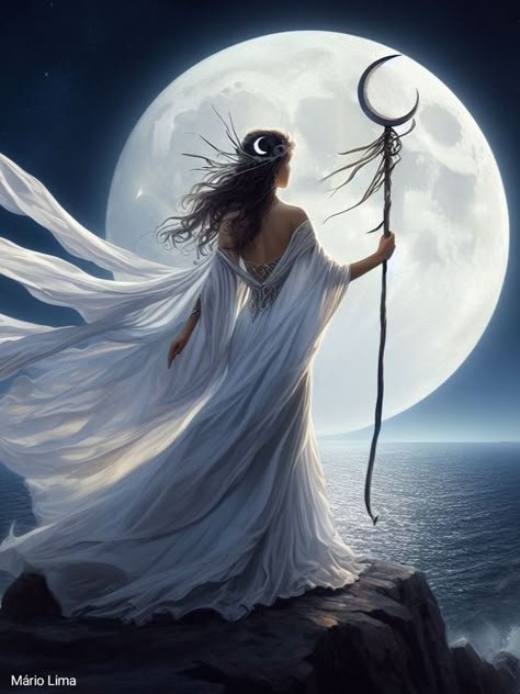 Selene Goddess Of The Moon, Selene Goddess, Luna Goddess, Forbidden Magic, Mother Nature Goddess, Fantasy Shoot, Moon Goddess Art, Goddess Of The Hearth, Artemis Goddess