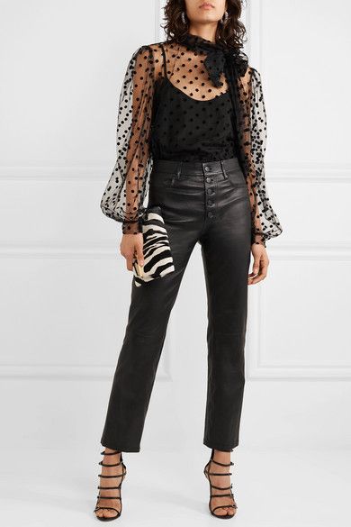 Sheer Top Outfit, Puffy Sleeves Top, Chic Black Outfits, Tulle Blouse, Polka Dots Outfit, African Inspired Clothing, Peplum Tops, 2020 Style, Eve Outfit