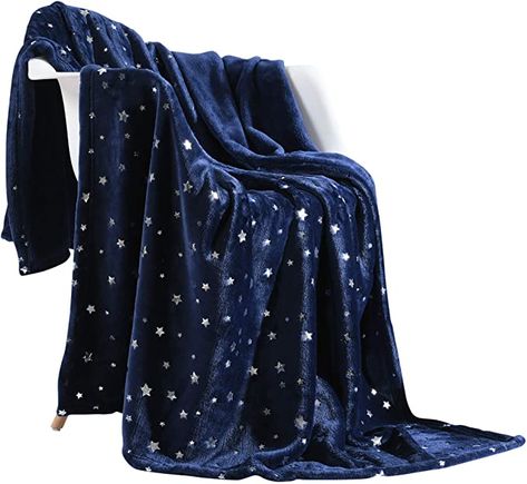 Galaxy Room, Fluffy Bedding, Star Blanket, Couch Throw, Bed In Living Room, Couch Throws, Soft Throw Blanket, Blue Blanket, Sofa Throw