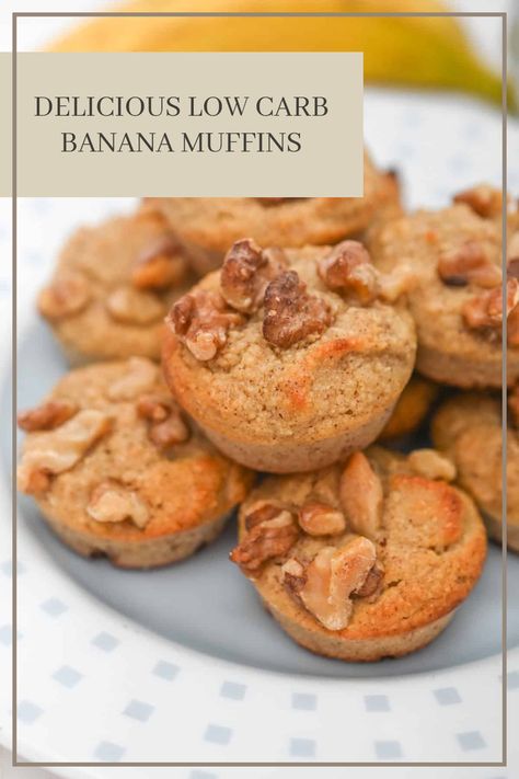 Wake up to the delightful aroma of these low carb banana muffins that’ll keep your mornings bright! Perfectly moist and rich in flavor, this easy recipe blends ripe bananas with a sugar-free twist, making them ideal for your ketogenic meals. These delightful muffins are not just guilt-free but packed with protein and fibers, ensuring a satisfying snacks pre or post workout. Try them today and get ready to enjoy the perfect quick breakfast or a tasty afternoon treat—your taste buds will thank you! This healthy alternative is bound to be a crowd-pleaser for everyone, not just those on a keto diet. Low Carb Banana Muffins, Low Carb Banana, Ketogenic Meals, Satisfying Snacks, Keto Blueberry Muffins, Banana Treats, Banana Muffin, Banana Nut Muffins, Sweet Bites