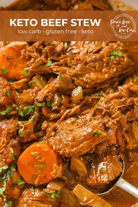 Keto Beef Stew Meat Recipes, Low Carb Stew Recipes Crock Pot, Keto Crockpot Recipes Beef, Low Carb Beef Dinner, Keto Beef Soup, Low Carb Stew, Keto Stew, The Best Beef Stew, Low Carb Beef Stew