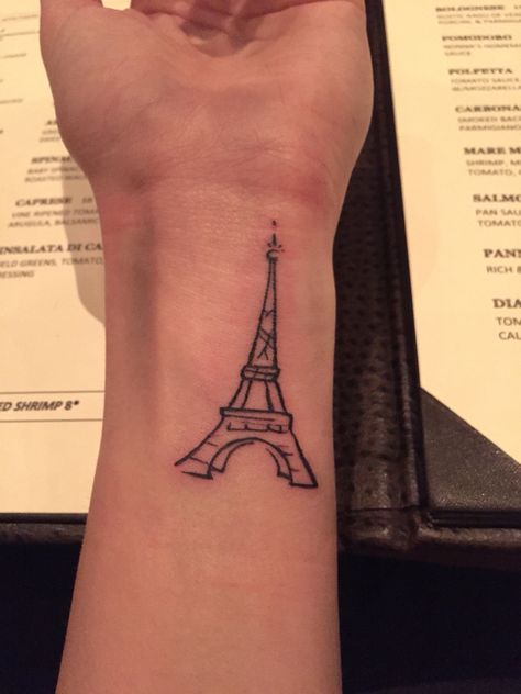 New Eiffel Tower tattoo! Effiel Tower Tattoo, Paris Tattoos, Eiffel Tower Tattoo, Tower Tattoo, France Tattoo, Paris Tattoo, Pen Tattoo, C Tattoo, Tattoo Prices