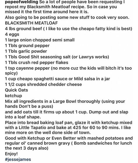 Jesse James Blacksmith Meatloaf Recipe Italian Gravy, How To Make Meatloaf, Good Meatloaf Recipe, Boiled Food, Best Meatloaf, James Decker, Jessie James Decker, Jessie James, Hamburger Recipes