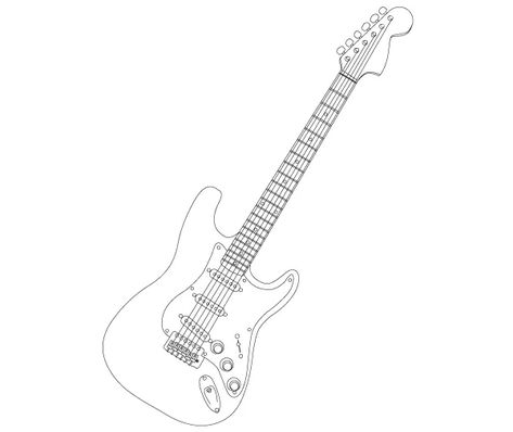 Stratocaster Electric Guitar Vector Stratocaster Tattoo, Meaningful Word Tattoos, Guitar Vector, Guitar Drawing, Guitar Tattoo, Stratocaster Guitar, Silhouette Template, Fender Squier, Party Poster