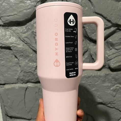 Hydrojug Traveler 40 Oz Tumbler Pink Sand Hydro Jug, Stanley Water Bottle, Gift Me, Modern Kitchen Accessories, Cute Water Bottles, 40 Oz Tumbler, Reusable Bottle, Pink Sand, Stay Hydrated