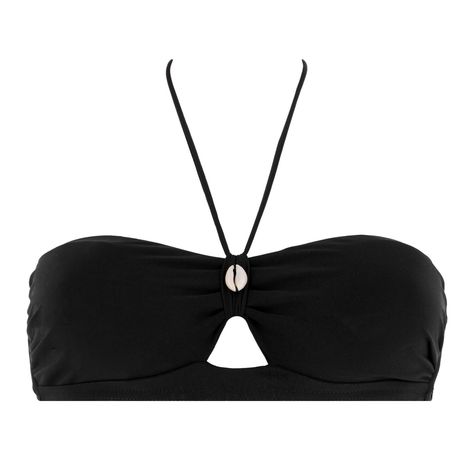 Haut de maillot de bain bandeau Kenteo BANANA MOON Black