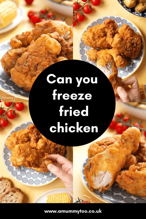 Make Ahead Fried Chicken, Chicken Recipes You Can Freeze, Freezing Seasoned Chicken, Frozen Chicken Treats, Freeze Cooked Chicken, Can You Freeze Cooked Chicken, Thawing Frozen Chicken, Freeze Chicken, Over Fried Chicken