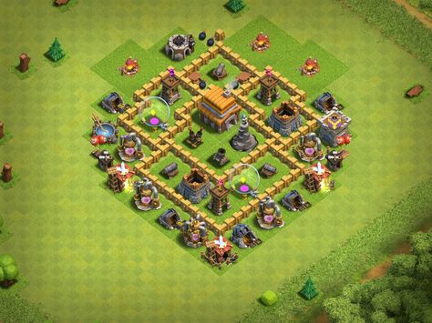 My base layout in Clash of Clans with a Level 5 Town Hall Th 5 Base Clash Of Clans, Th 5 Base Coc, Clash Of Clans Base Town Hall 5, Town Hall 5 Base Layout, Clash Of Clans Th4, Town Hall 5 Base, Best Clash Of Clans Base, Clash Of Clans Layout, Clash Of Clans Base