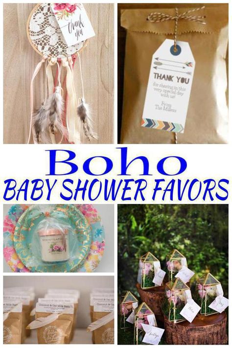 Boho Baby Shower Favors! Find some of the best favors for your Boho theme baby shower. These ideas will work for boys baby showers and girls baby showers. Great ideas for co-ed parties too! Find goodie bag ideas, DIY ideas, bubble bath, dream catchers & more. Get amazing, unique and creative Boho chic baby shower favors now! Boho Baby Shower Favors, Baby Shower Favor Ideas, Baby Shower Prizes, Creative Baby Shower, Chic Baby Shower, Trendy Baby Shower Ideas, Baby Shower Outfit, Chic Baby, Baby Shower Party Favors