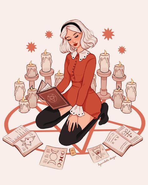 Chilling Adventures Of Sabrina Art, The Chilling Adventures Of Sabrina, Witchy Aesthetics, Cartoon Witch, Sabrina Witch, Chilling Adventures Of Sabrina, Witchy Wallpaper, Sabrina Spellman, Halloween Artwork