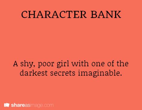 character bank Backstories For Characters, Character Secrets, Padded Room, Kindergarten Writing Prompts, Writing Prompts Romance, Writing Prompts Funny, Character Bank, Character Prompts, Story Writing Prompts