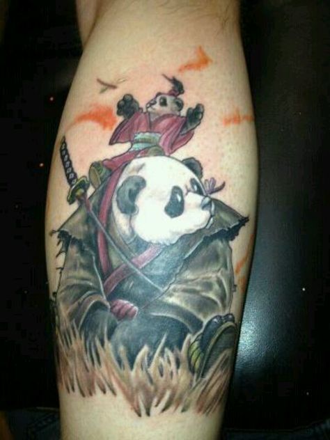 Great tattoo for father and son Blatt Tattoos, Panda Tattoo, Tattoo For Son, Warrior Tattoo, Samurai Tattoo, New School Tattoo, Japanese Tattoo Art, Tattoo Meaning, Great Tattoos