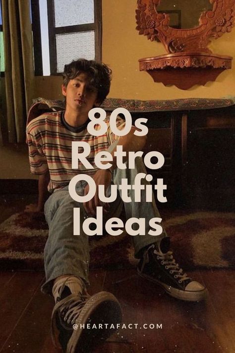 What to Wear to an 80s Party? | 80s Retro Fashion Trends 80s Male Outfits, 80s Retro Outfit Ideas, Retro Men Outfit, 80s Aesthetic Outfits Men, Retro Outfits Men Vintage, Mens Fashion 1980s, Men Retro Outfit, 80s Outfit Men, 80s Men Outfits