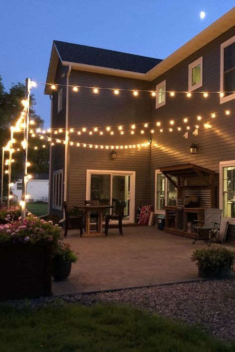 Cheap Pergola Ideas On A Budget, Renter Friendly Backyard Ideas, Patio Backyard Ideas, Budget Backyard Ideas, Backyard Upgrades, Backyard Ideas On A Budget, Camp House, Back Yards, Rustic Patio