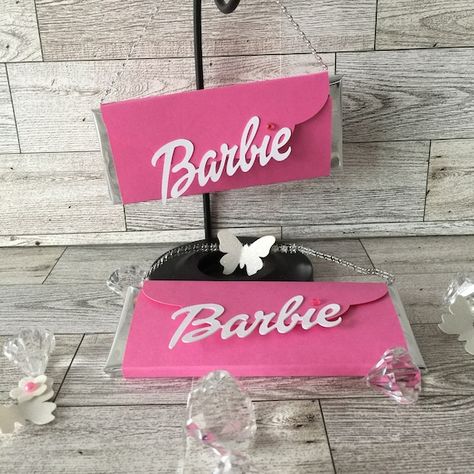 Barbie Party Gift Bags, Barbie Birthday Favors, Barbie Candy Bags, Barbie Gift Bags, Candy Bar Purses, Barbie Favors, Barbie Party Favors, Candy Purse, Barbie Products