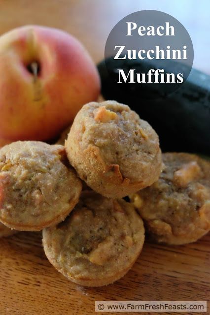 Peach Zucchini Recipes, Peach Zucchini Muffins, Greek Yogurt Peach Muffins, Summer Squash Muffins, Zucchini Peach, Peach Muffins Easy Healthy, Whole Grain Muffins, Zucchini Jam, Grain Muffins