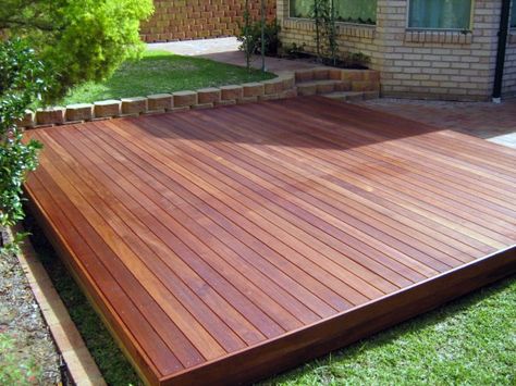 Top 60 Best Floating Deck Ideas - Contemporary Backyard Designs Building A Floating Deck, Contemporary Backyard, Platform Deck, Floating Deck, Wooden Deck, Deck Plans, Decks Backyard, Backyard Deck, Wooden Decks