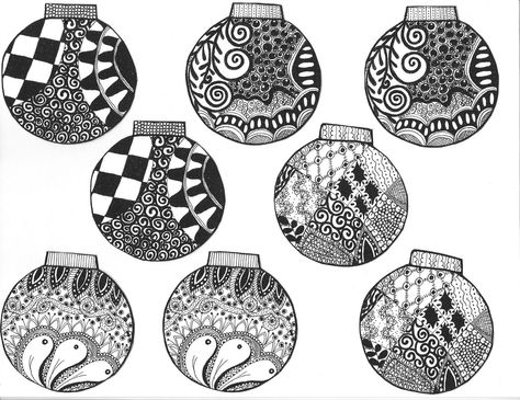 Tangle Doodle, Zentangle Designs, Christmas Doodles, Christmas Card Art, Tangle Art, Tangle Patterns, Zentangle Drawings, Doodles Zentangles, Flower Coloring Pages