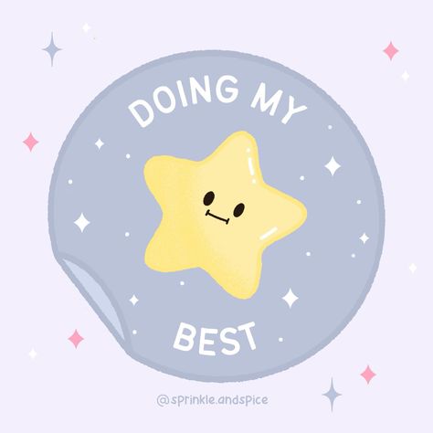 And that’s enough! ✨ Sometimes, I need this sticker in real life to remind myself. 😂 Do you also regularly need to remind yourself that you’re doing your best? #DoingYourBest #YouAreGoodEnough #CutePositiveAffirmations #BelieveInYourself #PositiveVibes #SelfLove #SelfCare #Motivation #Inspiration #Positivity #YouCanDoIt #SelfBelief #KeepGoing #GoodVibes #Affirmations #PositivityQuotes #SelfMotivation #PositivityOnly #CuteQuotes #LoveYourself Healing Self, Selfcare Motivation, Doing Your Best, Remind Yourself, Happy Words, Self Motivation, Cute Quotes, Motivation Inspiration, Self Esteem