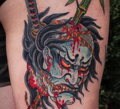 Namakubi Armpit Tattoo, Japanese Hand Tattoos, Traditional Japanese Tattoo Flash, Geisha Tattoo Design, Japanese Tattoos For Men, Left Arm Tattoos, Sunset Tattoos, Occult Tattoo, Japan Tattoo Design