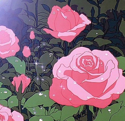 ✨✨ Anime Flower, Anime Gifs, Playlist Covers, Arte Inspo, Old Anime, 90s Anime, Aesthetic Gif, Cute Gif, Anime Background