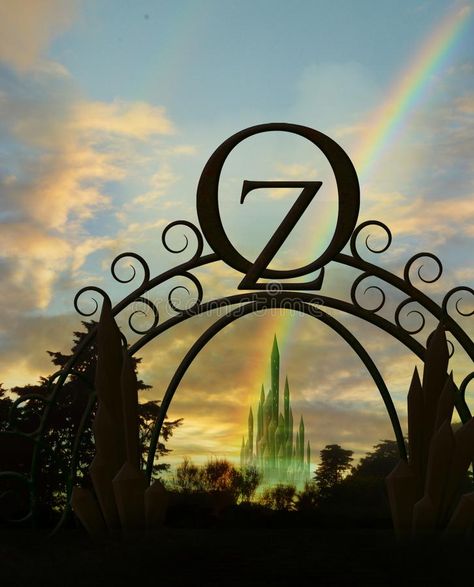 Oz gateway with rainbow. Ornate gateway to oz with emerald city and rainbow in b #Sponsored , #SPONSORED, #AFFILIATE, #gateway, #emerald, #city, #rainbow Magic Background, White Restaurant, Plant Icon, Brick Wall Background, Black And White Sketches, City Background, Engraving Art, Plant Drawing, Emerald City