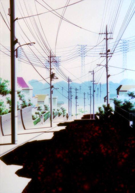 Lain Wallpaper, Lain Iwakura, Animecore Webcore, Serial Experiments Lain, Anime City, Power Lines, Retro Horror, Ghost In The Shell, 90s Anime