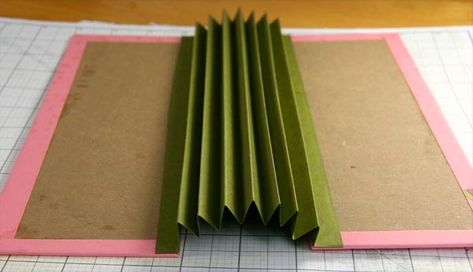 Diy Mini Album Tutorial, Flag Book, Accordian Book, Best Art Books, Handmade Journals Diy, Book Tutorial, Bookbinding Tutorial, Book Binding Diy, Accordion Book