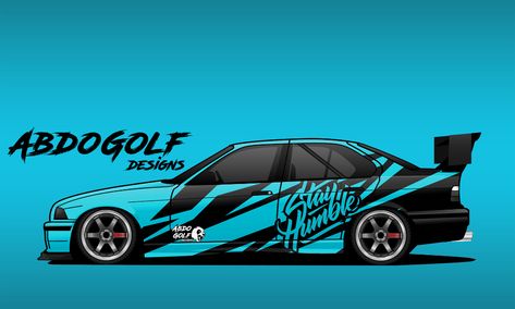 Bmw e36 on Behance E36 Livery, Bmw Illustration, Drift Design, Bmw Drift, E36 Sedan, Livery Design, Car Style, Car Wrap Design, Racing Car Design