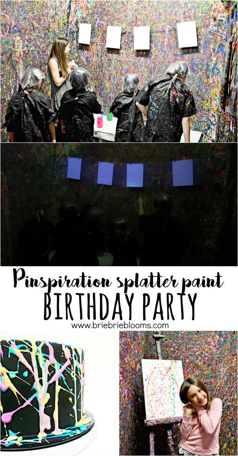 Paint Splatter Birthday Party Ideas, Glow Paint Party, Paint Splatter Party, Paint Birthday Party, Glow In The Dark Paint, Painting Birthday Party, Glow Paint, Dark Paint, Art Studio Room